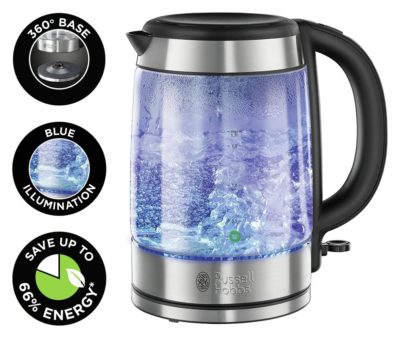 Russell Hobbs - Illuminating Glass Cordless - Kettle 21600